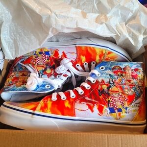 Vans X ONEPIECE| High Top SneakersVibrant Graphic High-Top Sneakers
